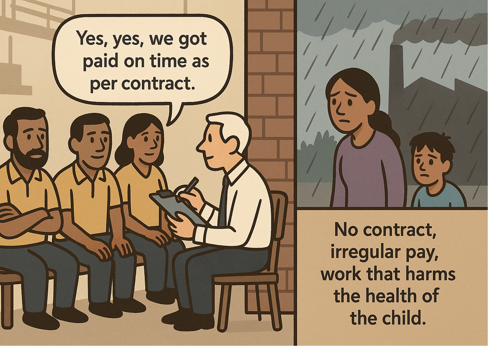 Who are the most vulnerable in your value chain and when did you last hear from them? Seasonal and migrant workers often face precarious conditions, with added risks linked to gender, ethnicity, caste, culture, language, education, and literacy. Their experiences can differ greatly from those of permanent staff.