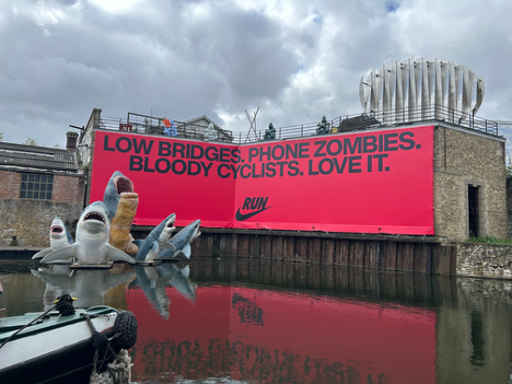 Hyperlocal, self-aware, and completely unavoidable. Nike knows exactly where you are and how you feel about it.